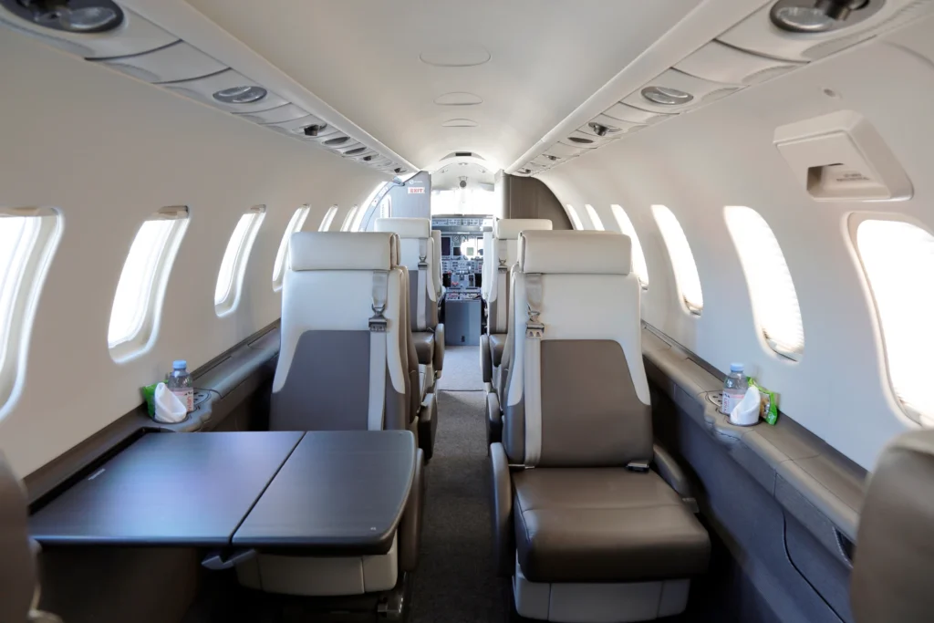 Learjet 45 Interior - Private Jet Refurbished in 2024.