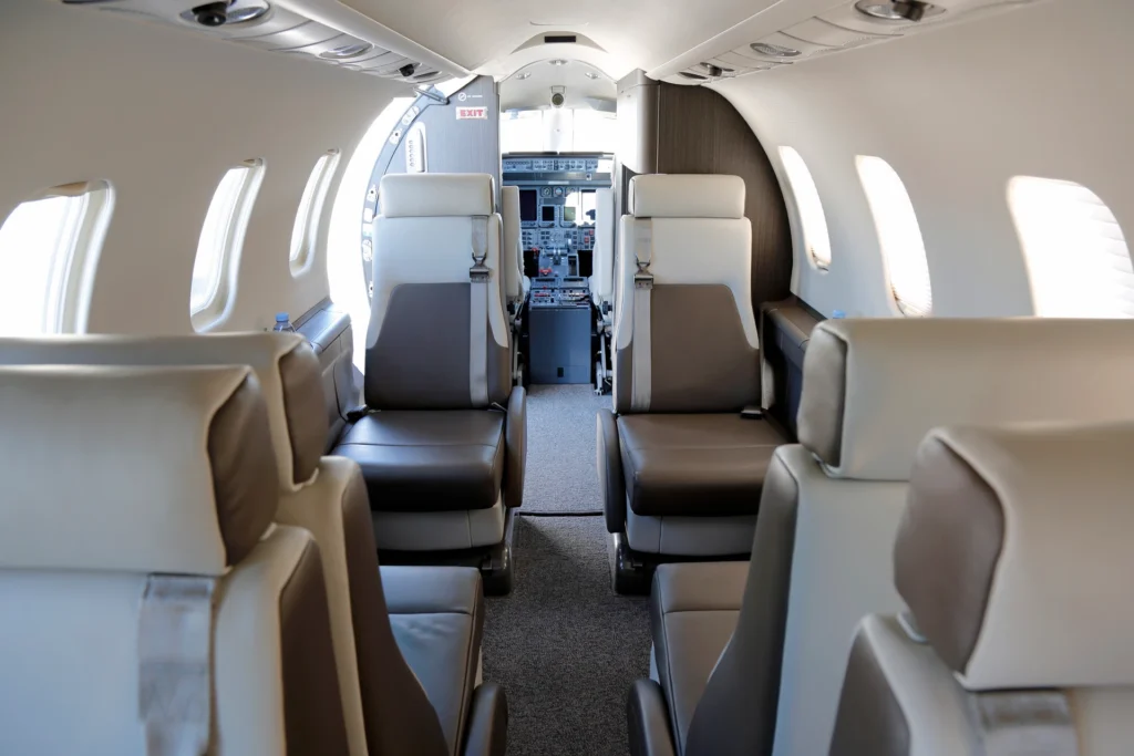 Learjet 45 Interior - Private Jet Refurbished in 2024.